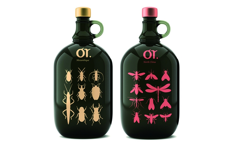 莫斯科昆蟲&ldquo;或葡萄酒&rdquo;品牌包裝設計，不過看起來有點恐怖