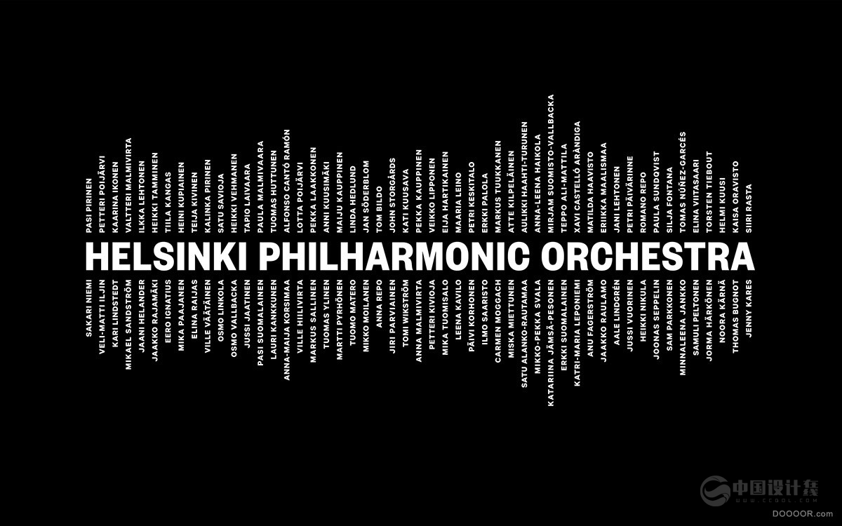 赫爾辛基交響樂團整體品牌加強設計-102個音樂家的力量