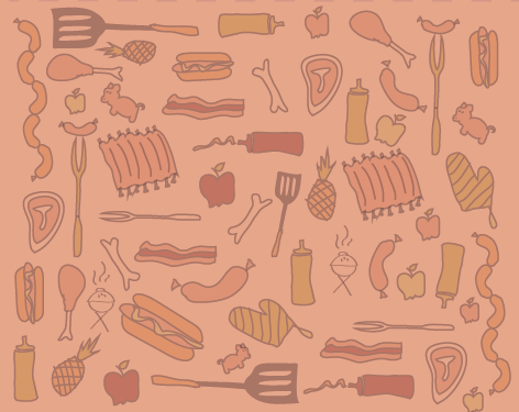 肉類(lèi)腌料包裝插畫(huà)