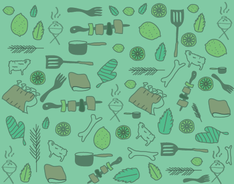 肉類(lèi)腌料包裝插畫(huà)