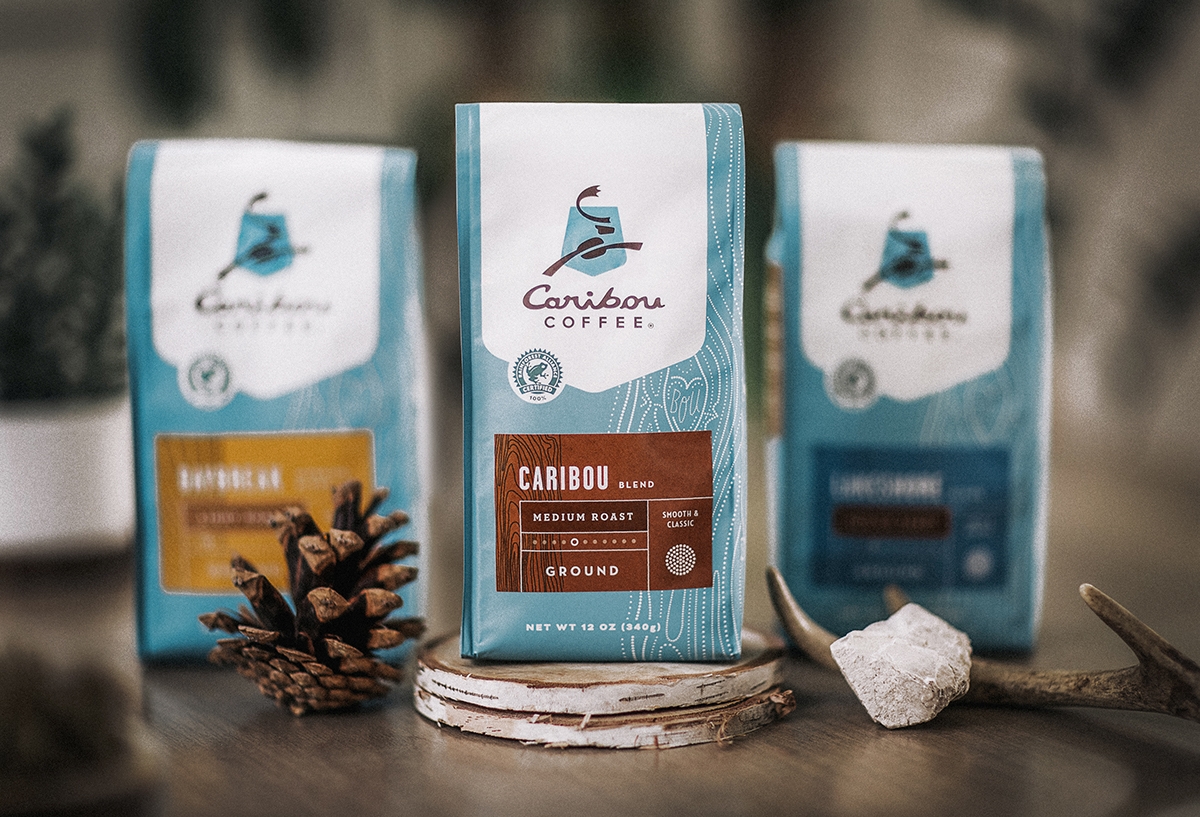 馴鹿咖啡品牌包裝設計，濃厚的北美中西部設計風格