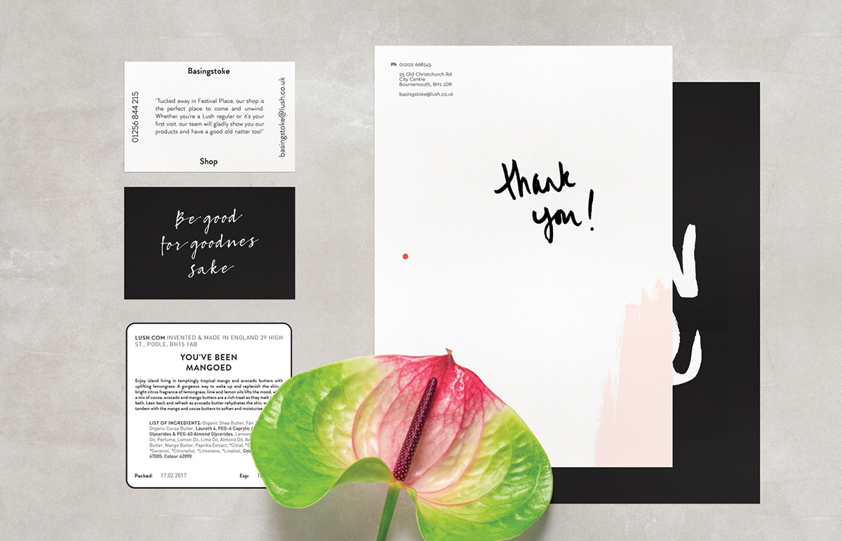 手工制作的天然化妝品品牌包裝設計