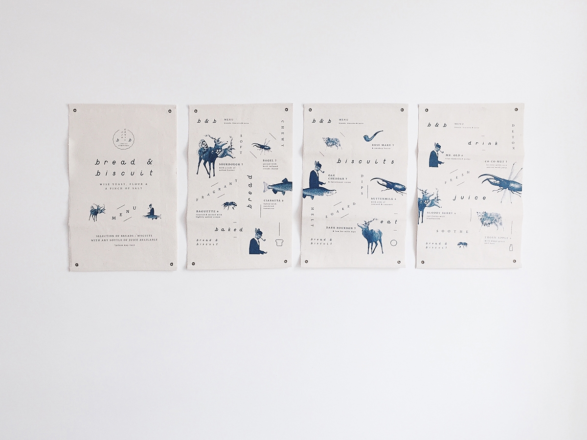 概念化早餐，面包與餅干食品飲料包裝設(shè)計(jì)