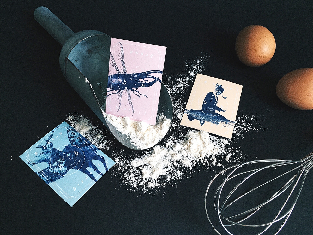 概念化早餐，面包與餅干食品飲料包裝設(shè)計(jì)