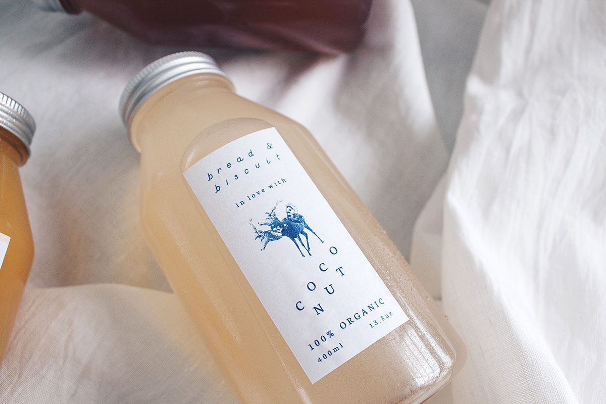 概念化早餐，面包與餅干食品飲料包裝設(shè)計(jì)