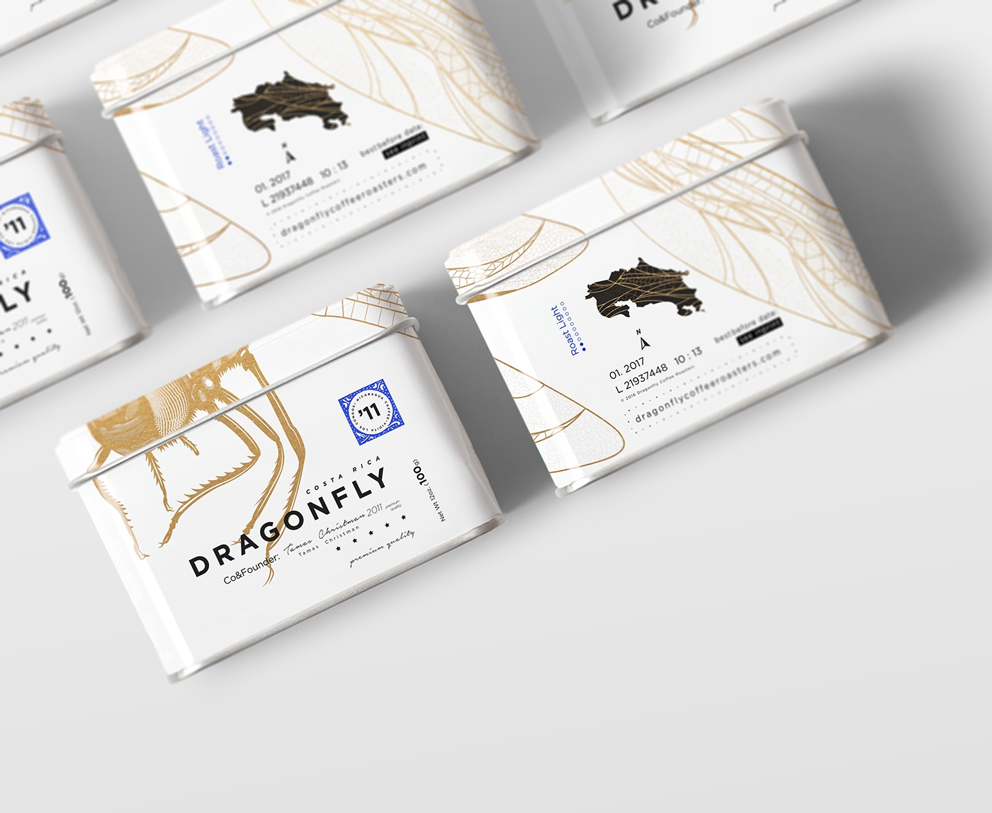 大自然的奇跡，蜻蜓主題的咖啡品牌包裝設計