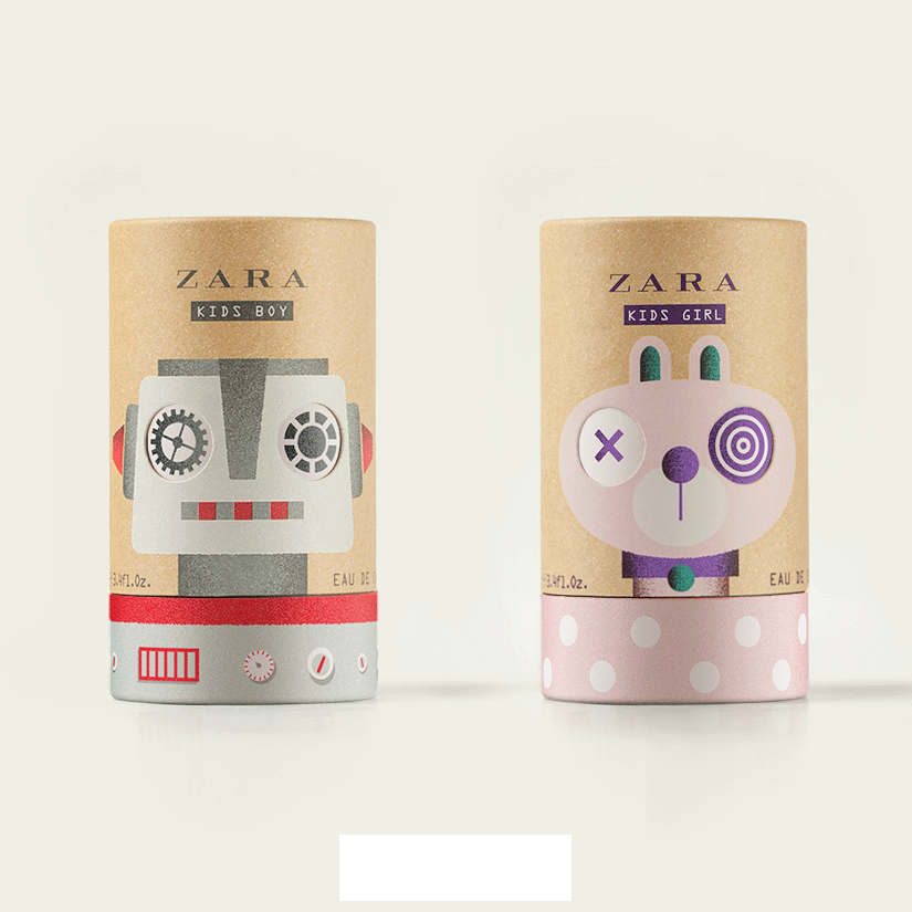 ZARA KIDS，用于嬰兒的香水包裝設(shè)計(jì)