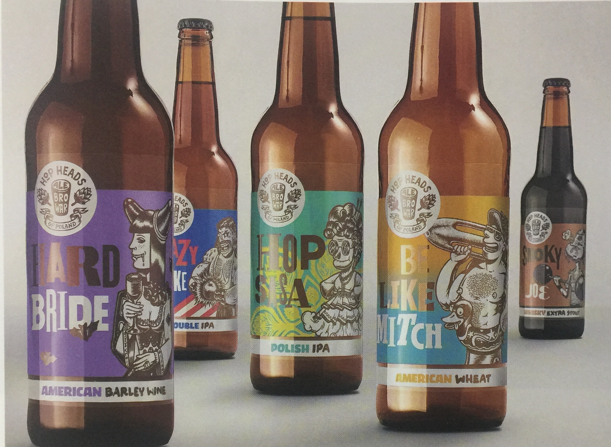 手繪風格系列啤酒包裝設(shè)計