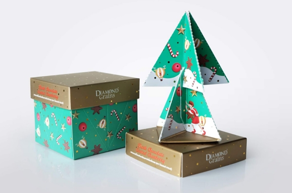 巧克力盒化身圣誕樹！包裝結構創意為顧客帶來的驚喜體驗